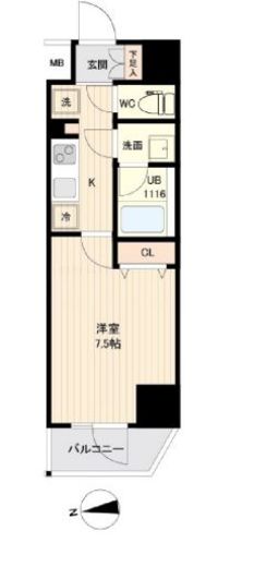 ORSUS大鳥居 (オルサス大鳥居) 905 間取り図