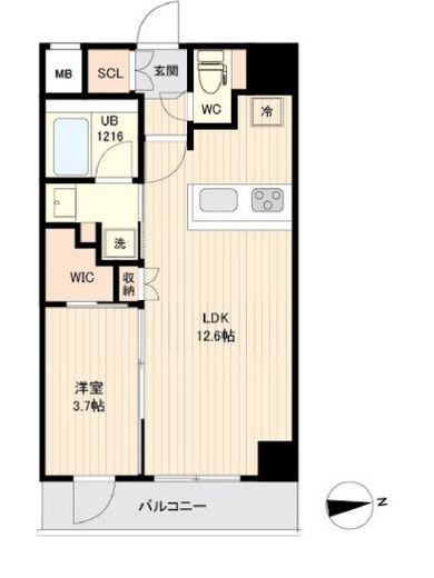 ORSUS大鳥居 (オルサス大鳥居) 408 間取り図