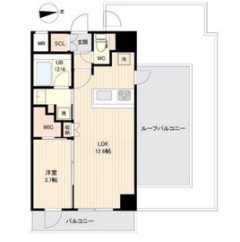 ORSUS大鳥居 (オルサス大鳥居) 506 間取り図