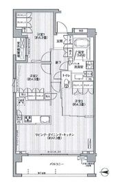 グランフェリシア経堂赤堤 2階 間取り図