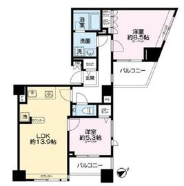 アクシア広尾 13階 間取り図