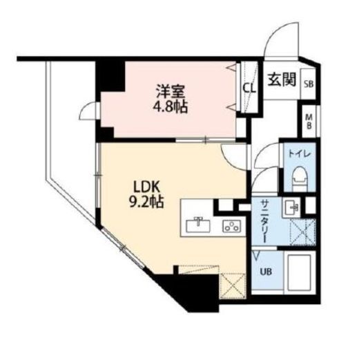 ミルーナヒルズD駒込 803 間取り図