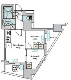 nido蔵前Avenue 501 間取り図