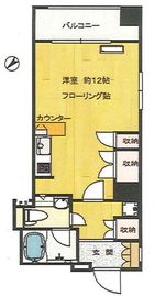 アスコットパーク人形町カーサビアンカ 1階 間取り図