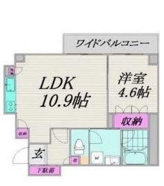 プラウド目白台 5階 間取り図