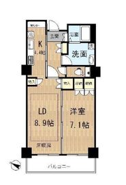 ジェイタワー西大井 17階 間取り図