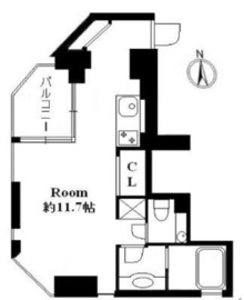 フレッグ自由が丘 401 間取り図