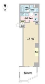 リテラス中目黒 103 間取り図