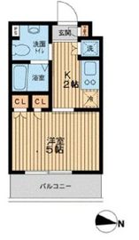 エスティメゾン武蔵小山 308 間取り図