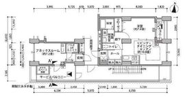 東雲キャナルコートCODAN 14-1011 間取り図