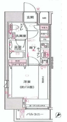 デュアレス愛宕虎ノ門 6階 間取り図