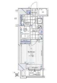 ガリシアレジデンス六本木 7階 間取り図