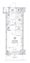 パレステュディオ新宿パークサイド 7階 間取り図