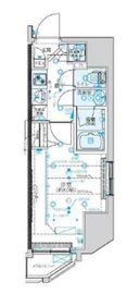 クレイシア新宿 8階 間取り図