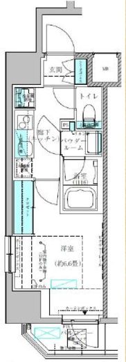 ヴィークブライト駒込 1101 間取り図