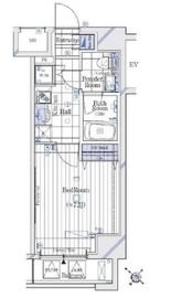 ガリシアレジデンス六本木 2階 間取り図