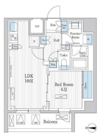 パークアクシス東陽町レジデンス 216 間取り図