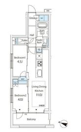 プレシス北沢公園 6階 間取り図