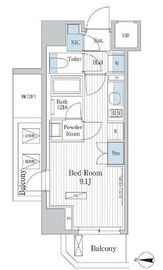 パークアクシス東陽町レジデンス 911 間取り図