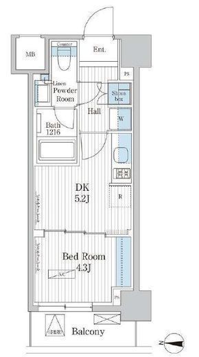 パークアクシス東陽町レジデンス 814 間取り図
