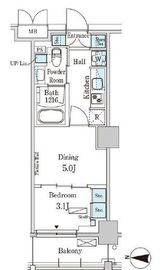 パークアクシス本所吾妻橋サウスレジデンス 614 間取り図