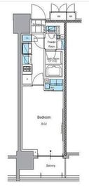 ルフォンプログレ上野入谷フロント 603 間取り図