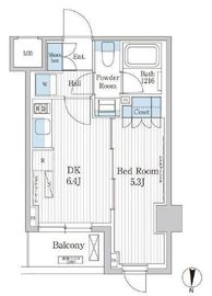 パークアクシス東陽町レジデンス 1209 間取り図