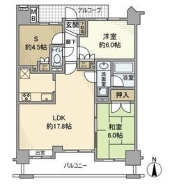 ナイスグランソレイユ東陽町 4階 間取り図