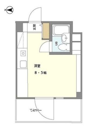 プレミール高輪 401 間取り図