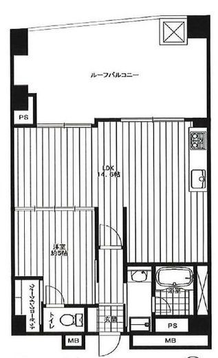 ライオンズマンション文京白山 7階 間取り図