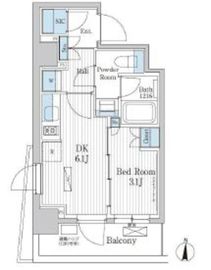 パークアクシス東陽町レジデンス 1201 間取り図
