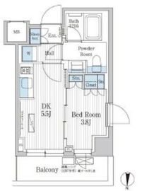 パークアクシス東陽町レジデンス 1407 間取り図