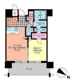 THE ROPPONGI TOKYO CLUB RESIDENCE 16階 間取り図