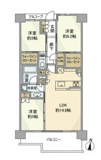 シティハウス自由が丘レジデンス 4階 間取り図