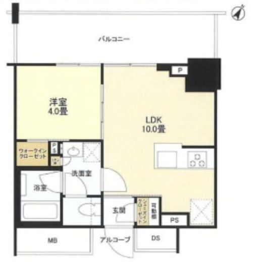ルフォン ザ・タワー大塚 8階 間取り図