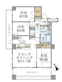 ブリリア文京動坂上 8階 間取り図