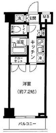 パレステュディオ新宿パークサイド 10階 間取り図