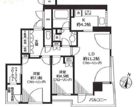 サンウッド文京東大前エストライフ 8階 間取り図