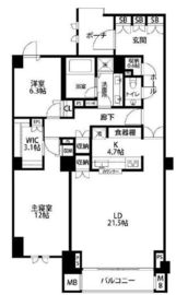 グランツオーベル南平台 1階 間取り図