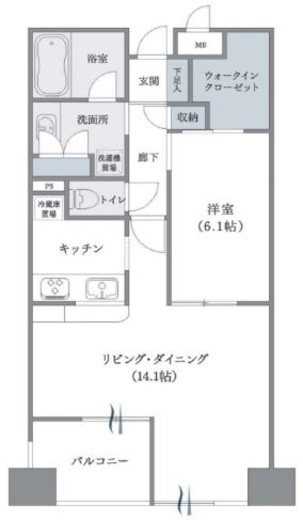 ベラカーサ秋葉原 10階 間取り図
