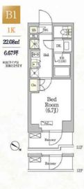 サークルズ神保町Ⅱレジデンス (CIRCLES神保町Ⅱレジデンス) 1102 間取り図