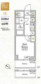 サークルズ神保町Ⅱレジデンス (CIRCLES神保町Ⅱレジデンス) 1203 間取り図