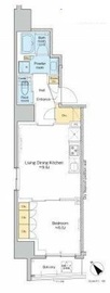 プラウドフラット文京千駄木 1102 間取り図
