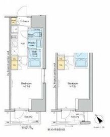 プラウドフラット文京千駄木 804 間取り図