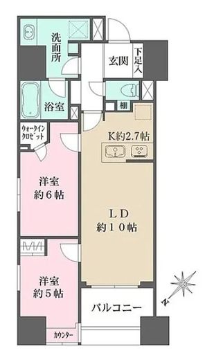 ALTERNA日本橋 (オルタナ日本橋) 203 間取り図