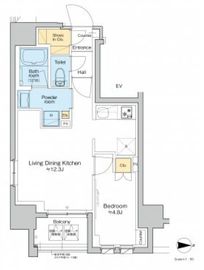 プラウドフラット浅草アベニュー 1301 間取り図