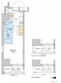 プラウドフラット浅草アベニュー 404 間取り図