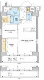 プラウドフラット浅草アベニュー 1403 間取り図