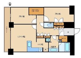 Wコンフォートタワーズ EAST 18階 間取り図