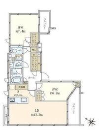 ロイヤルシーズン白金台 5階 間取り図